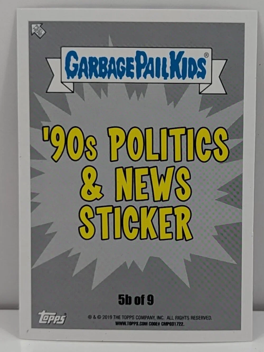 2019 Topps Garbage Pail Kids Munchin' Mike Tyson #5a coveted purple boarder!